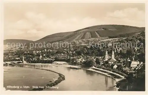 AK / Ansichtskarte Miltenberg Main Blick vom Schlossberg Kat. Miltenberg