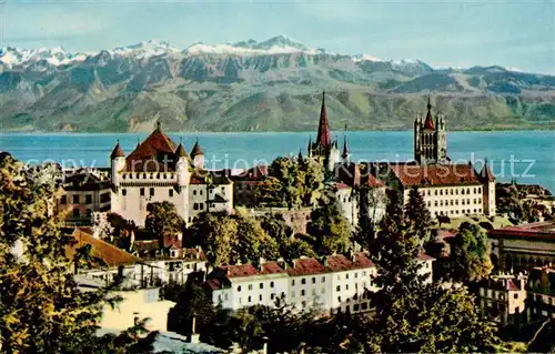 AK / Ansichtskarte Lausanne VD Chateau et la Cathedrale Kat. Lausanne