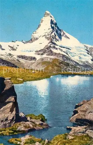 AK / Ansichtskarte Zermatt VS mit Matterhorn Kat. Zermatt