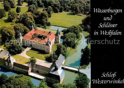 AK / Ansichtskarte Westerwinkel Schloss Westerwinkel Fliegeraufnahme