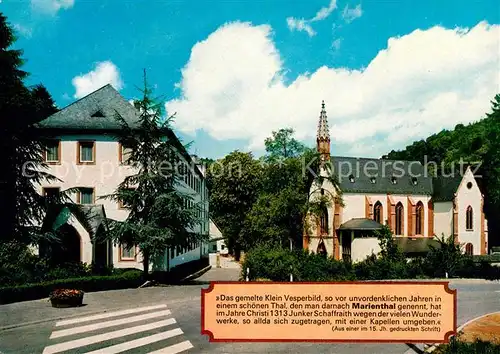 AK / Ansichtskarte Marienthal Rheingau Wallfahrtskirche Marienthal Kat. Ruedesheim am Rhein