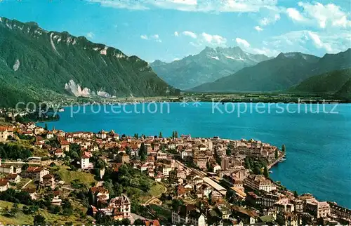 AK / Ansichtskarte Montreux VD Lac Leman et Dents du Midi Kat. Montreux