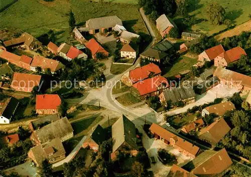 AK / Ansichtskarte Reetze Wendischer Rundling Fliegeraufnahme Kat. Luechow (Wendland)