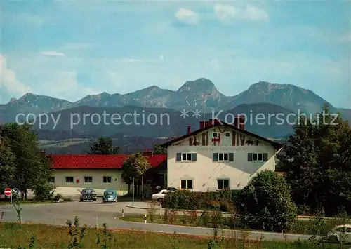 AK / Ansichtskarte Irschenberg Autobahn Rasthaus mit Blick zum Wendelstein Kat. Irschenberg