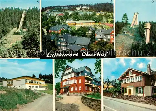 AK / Ansichtskarte Oberhof Thueringen Skisprungschanze Rennsteig Schanzenbaude Konsum Erholungsheim Jugendherberge Kat. Oberhof Thueringen