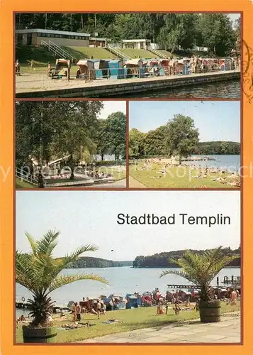 AK / Ansichtskarte Templin Stadtbad HO Kiosk Liegewiese Blick von der Terrasse Kat. Templin