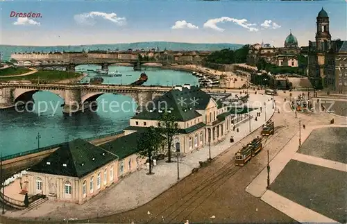 AK / Ansichtskarte Dresden Panorama Kat. Dresden Elbe