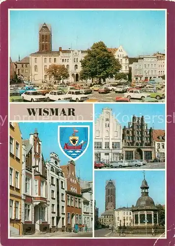 AK / Ansichtskarte Wismar Mecklenburg Markt Alter Schwede Bohrstrasse Wasserkunst