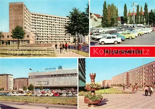 AK / Ansichtskarte Hoyerswerda Wilhelm Pieck Strasse Platz der Roten Armee Centrum Warenhaus Lieselotte Herrmann Strasse Kat. Hoyerswerda