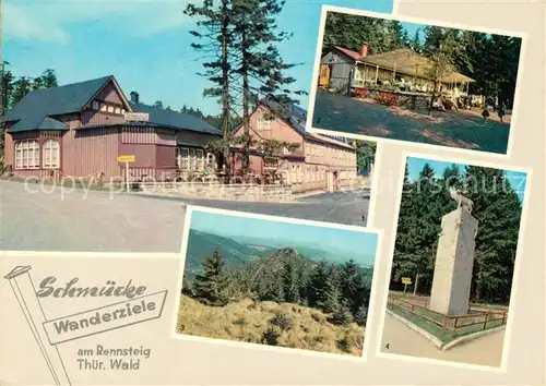 AK / Ansichtskarte Schmuecke Wanderziele am Rennsteig Thueringer Wald Kat. Gehlberg