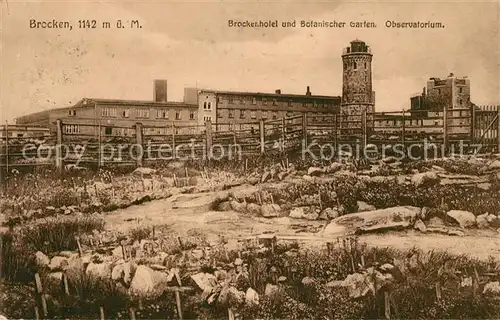 AK / Ansichtskarte Brocken Harz Brockenhotel Botanischer Garten