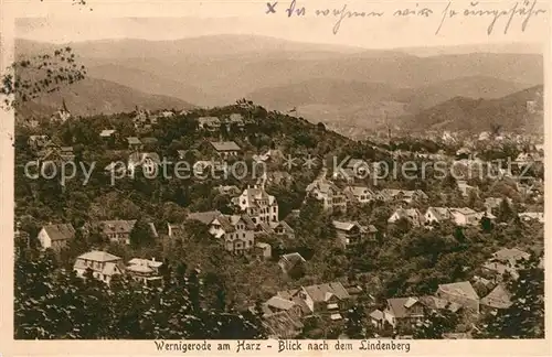 AK / Ansichtskarte Wernigerode Harz Panorama Lindenberg Kat. Wernigerode