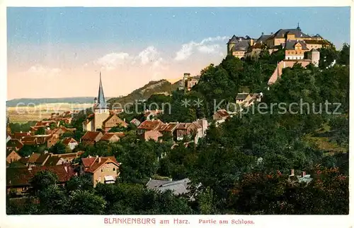 AK / Ansichtskarte Blankenburg Harz Schloss Panorama Kat. Blankenburg