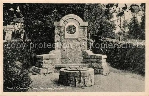 AK / Ansichtskarte Friedrichsbrunn Harz Friedrichsbrunnen Kat. Friedrichsbrunn