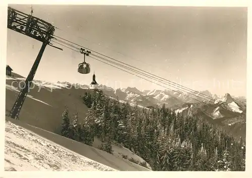 AK / Ansichtskarte Seilbahn Wallberg Rottach Egern Tegernsee  Kat. Bahnen