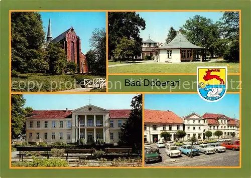 AK / Ansichtskarte Bad Doberan Muenster Am Kamp Moorbad Sanatorium Marktplatz Wappen Kat. Bad Doberan