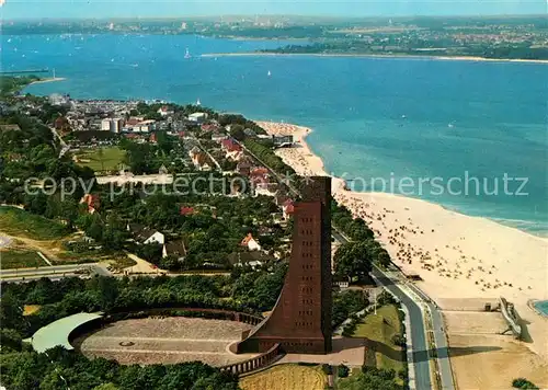 AK / Ansichtskarte Laboe Fliegeraufnahme Marine Ehrenmal Kat. Laboe