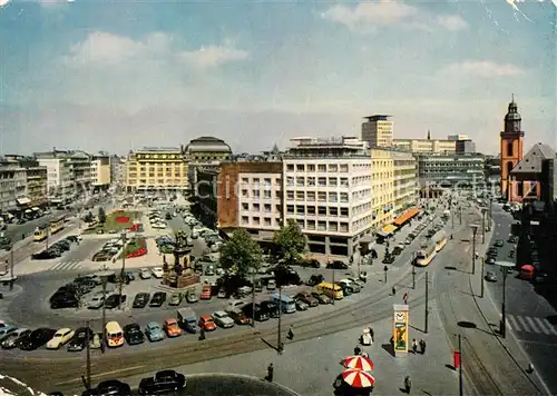 AK / Ansichtskarte Frankfurt Main Fliegeraufnahme Rossmarkt Hauptwache Kat. Frankfurt am Main