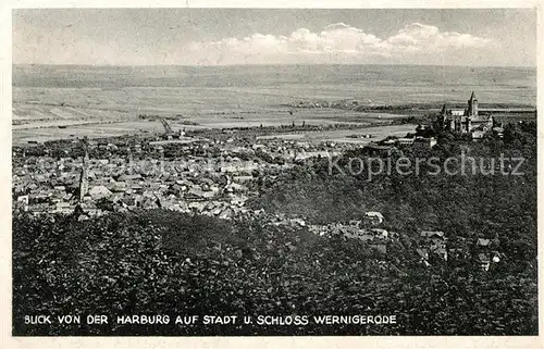 AK / Ansichtskarte Wernigerode Harz Panorama Schloss Kat. Wernigerode