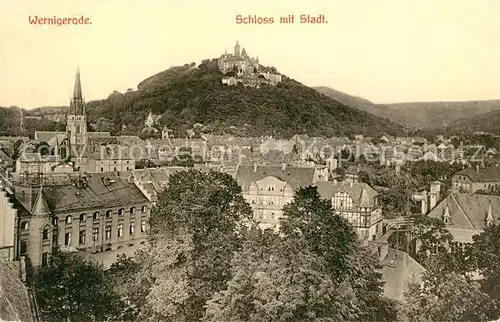 AK / Ansichtskarte Wernigerode Harz Schloss Panorama Kat. Wernigerode