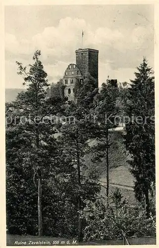 AK / Ansichtskarte Zavelstein Ruine Kat. Bad Teinach Zavelstein