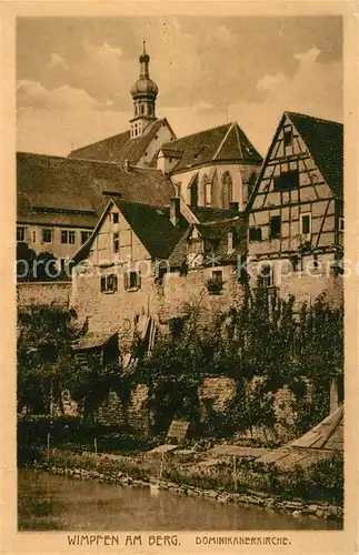 AK / Ansichtskarte Bad Wimpfen Am Berg Dominikanerkirche Kat. Bad Wimpfen