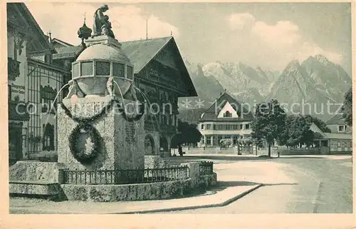 AK / Ansichtskarte Garmisch Partenkirchen Marktplatz Kat. Garmisch Partenkirchen