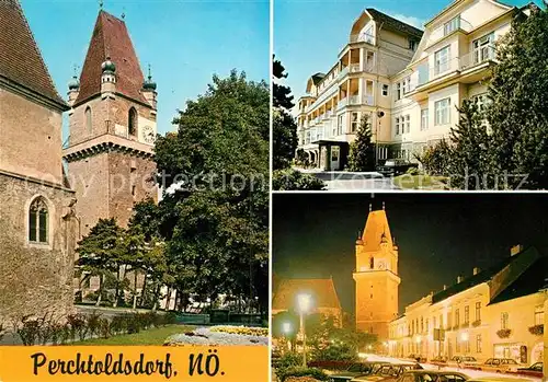 AK / Ansichtskarte Perchtoldsdorf Tuerkenturm Reha der Krankenkasse Wien Hauptplatz Kat. Perchtoldsdorf