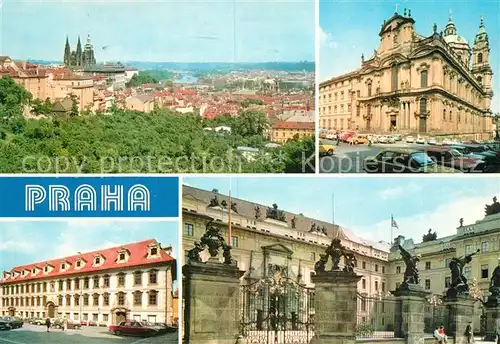 AK / Ansichtskarte Praha Prahy Prague Panorama Schloss Parlament Kat. Praha