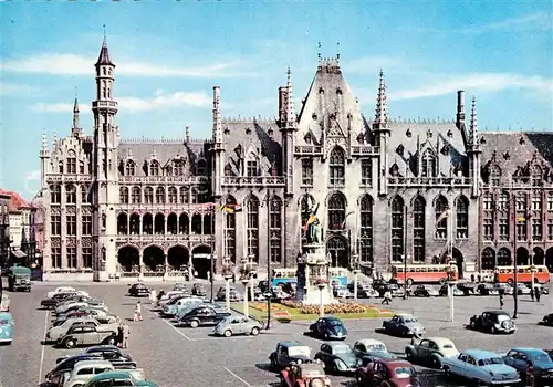 AK / Ansichtskarte Brugge Grote Markt Grand Place Monument Kat. 