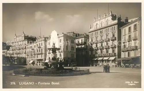 AK / Ansichtskarte Lugano TI Fontana Bossi Kat. Lugano