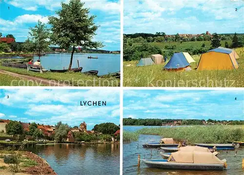 AK / Ansichtskarte Lychen Zeltplatz Oberpfuhlsee Malerwinkel Grosser Lychensee Kat. Lychen