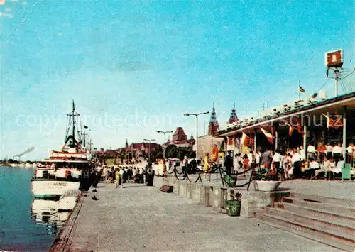 AK / Ansichtskarte Szczecin Stettin Strandpromenade