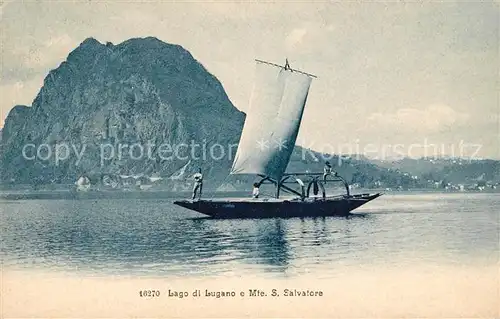 AK / Ansichtskarte Lago di Lugano e Monte San Salvatore Kat. Italien