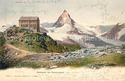 AK / Ansichtskarte Gornergrat Zermatt mit Matterhorn Kat. Gornergrat