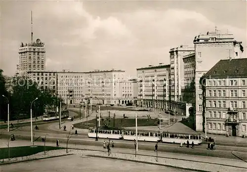 AK / Ansichtskarte Strassenbahn Leipzig Ringbauten Rossplatz Kat. Strassenbahn