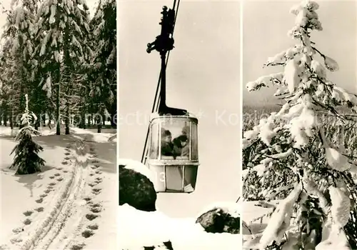 AK / Ansichtskarte Seilbahn Bodetal Hexentanzplatz  Kat. Bahnen