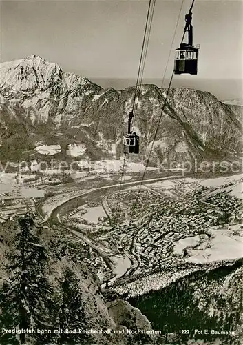 AK / Ansichtskarte Seilbahn Predigtstuhl Bad Reichenhall Hochstaufen Kat. Bahnen