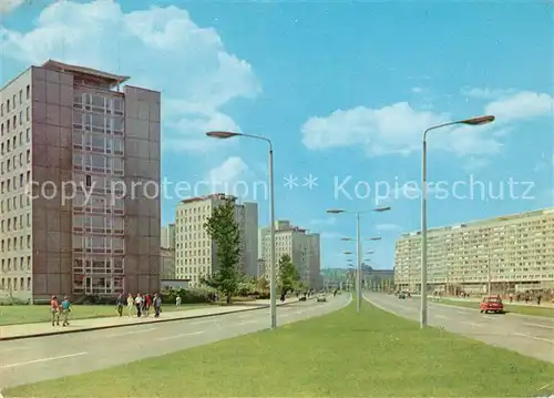 AK / Ansichtskarte Dresden Leningrader Strasse Neubauten Kat. Dresden Elbe