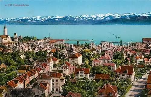 AK / Ansichtskarte Romanshorn Bodensee Panorama