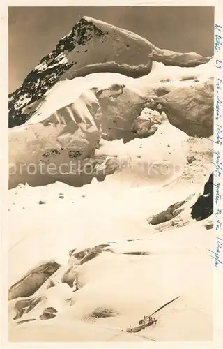 AK / Ansichtskarte Jungfraujoch Blick vom Berghaus mit Rottalhorn Kat. Jungfrau