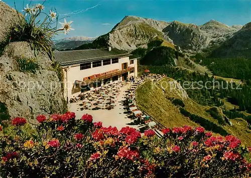 AK / Ansichtskarte Jenner Berchtesgaden Jennerbahn Berggaststaette mit Schneibstein Kat. Berchtesgaden