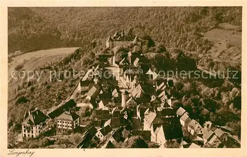 AK / Ansichtskarte Langenburg Wuerttemberg Fliegeraufnahme Kat. Langenburg