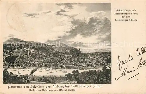 AK / Ansichtskarte Heidelberg Neckar Blick vom Heiligenberg Kat. Heidelberg