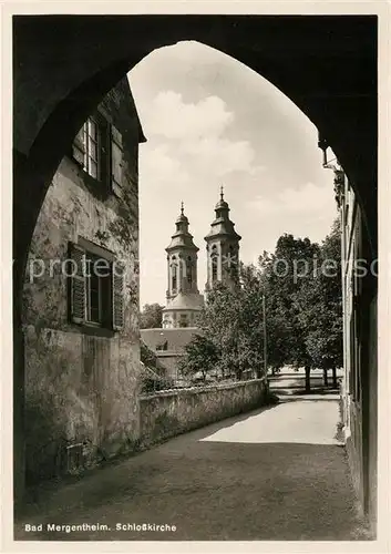 AK / Ansichtskarte Bad Mergentheim Schlosskirche Kat. Bad Mergentheim