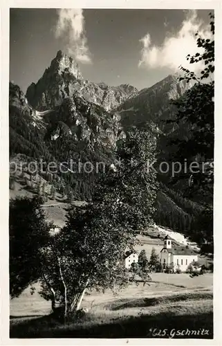 AK / Ansichtskarte Gschnitz Tirol Teilansicht Kirche Kat. Gschnitz