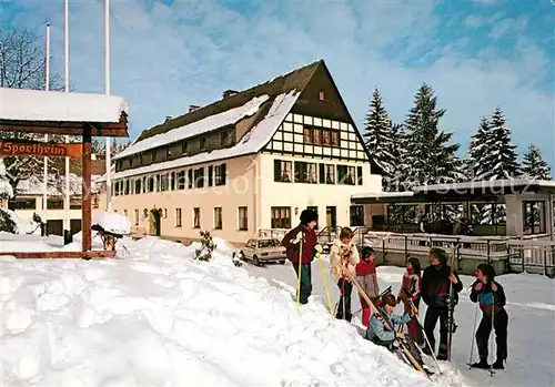 AK / Ansichtskarte Neuastenberg Sportheim Wintersportplatz Kat. Winterberg