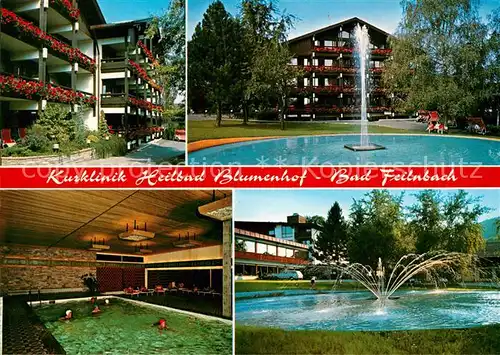 AK / Ansichtskarte Bad Feilnbach Kurklinik Heilbad Blumenhof Hallenbad Fontaene Kat. Bad Feilnbach