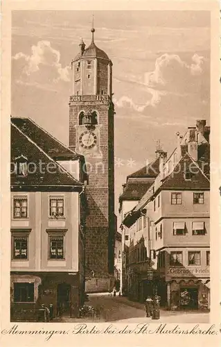 AK / Ansichtskarte Memmingen Partie bei der St Martinskirche Kat. Memmingen