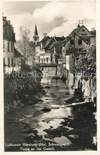 AK / Ansichtskarte Hornberg Schwarzwald Partie an der Gutach Luftkurort Kat. Hornberg